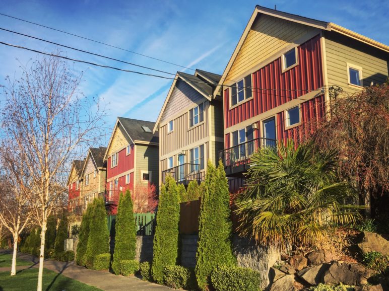 Seattle rowhouses (credit Sightline Institute)