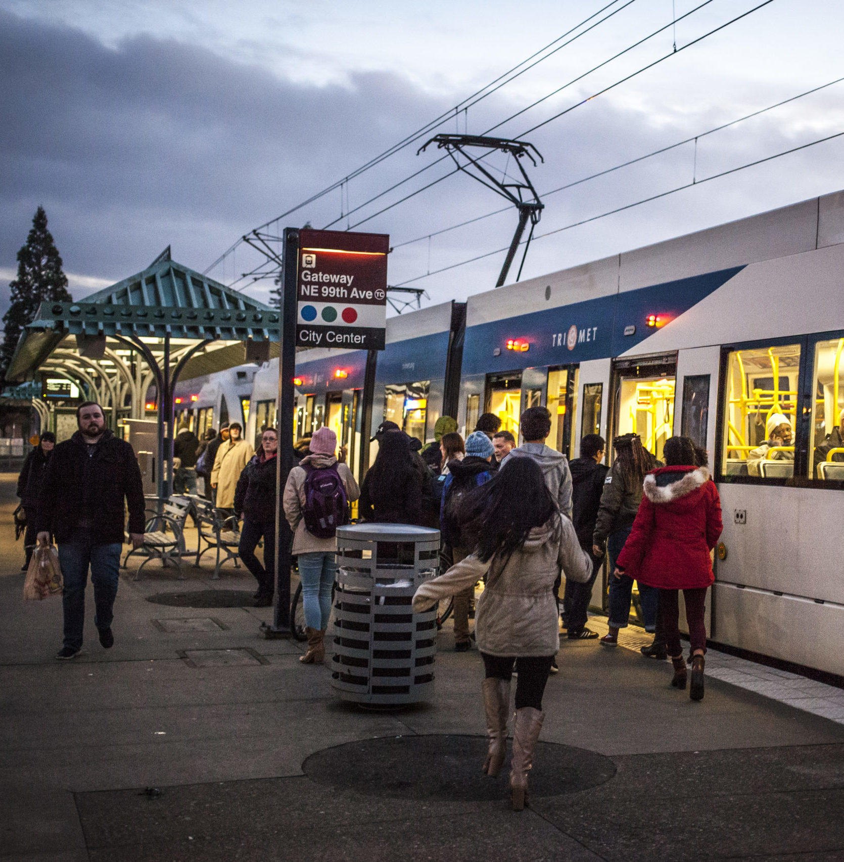 TriMet Max at Gateway Transit Center